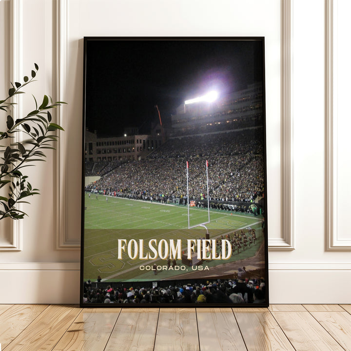 Folsom Field Stadium Football Wall Art