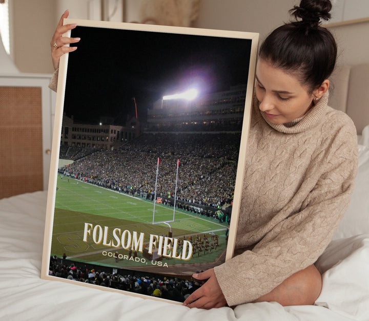 Folsom Field Stadium Football Wall Art