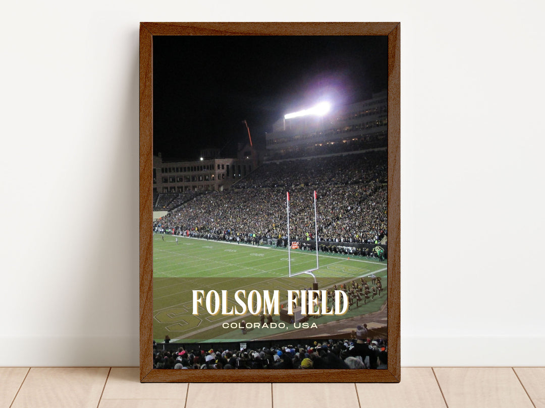 Folsom Field Stadium Football Wall Art