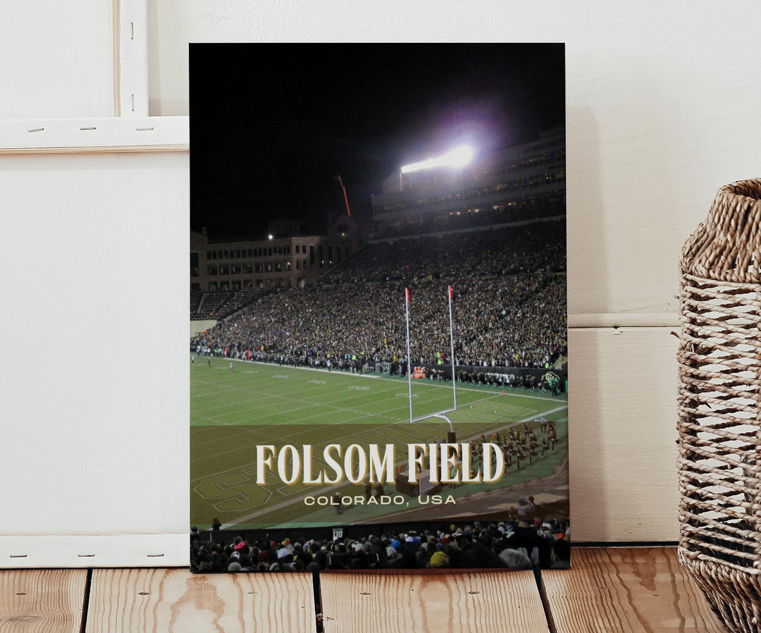 Folsom Field Stadium Football Wall Art