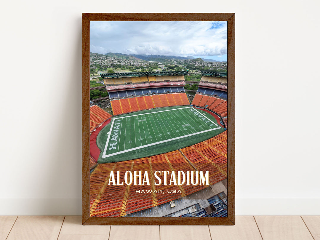 Aloha Stadium Football Wall Art