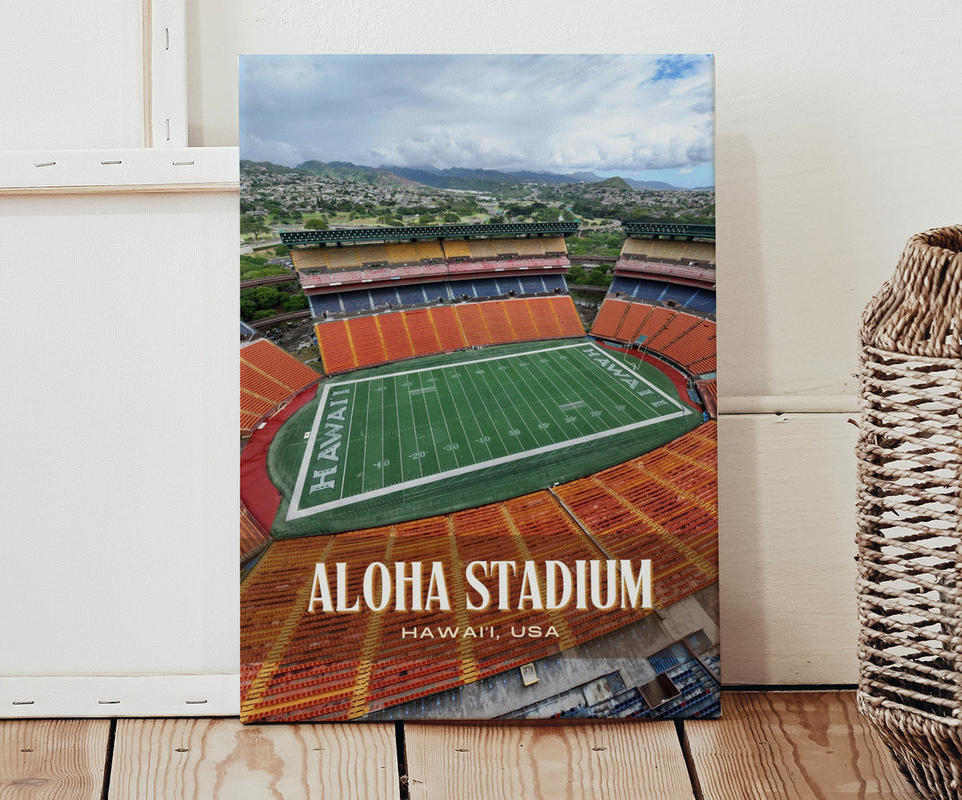 Aloha Stadium Football Wall Art