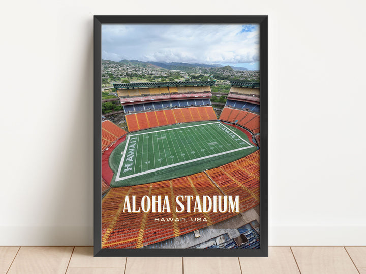 Aloha Stadium Football Wall Art