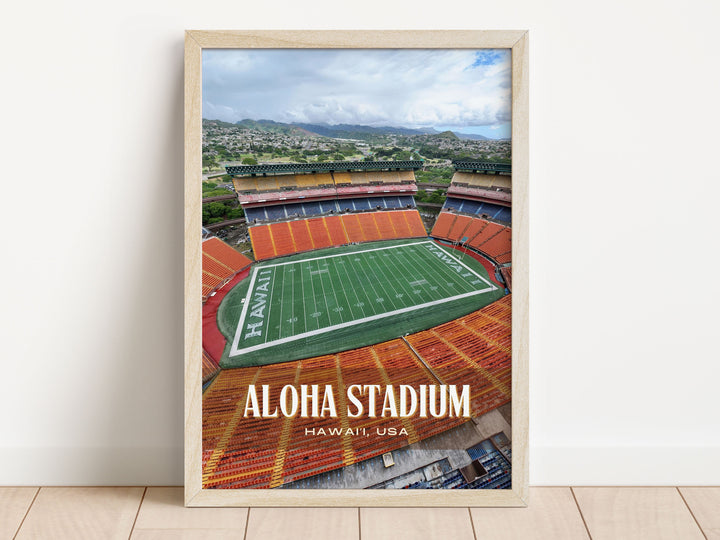 Aloha Stadium Football Wall Art