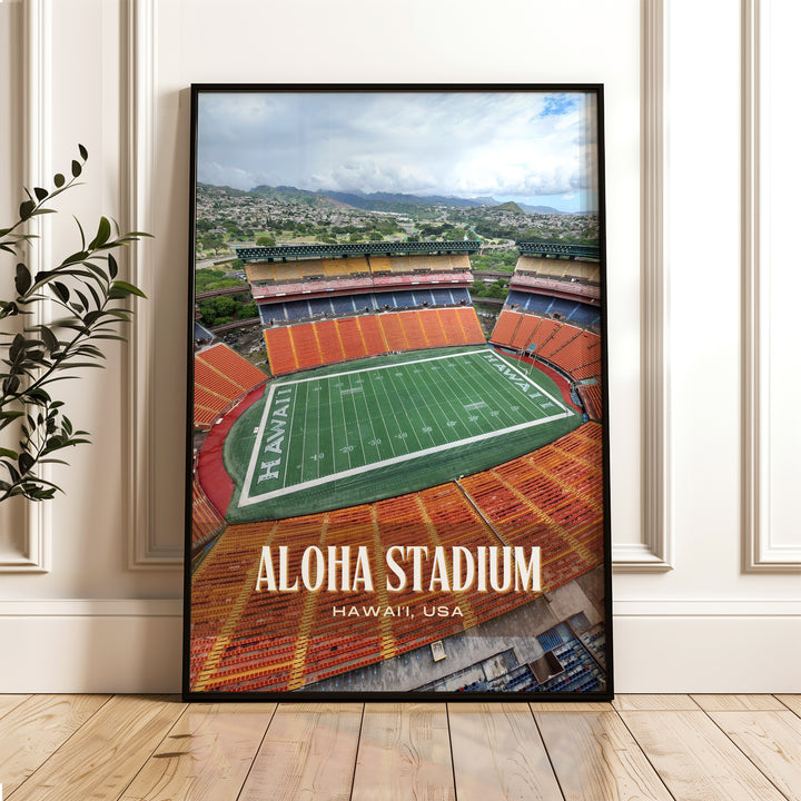 Aloha Stadium Football Wall Art