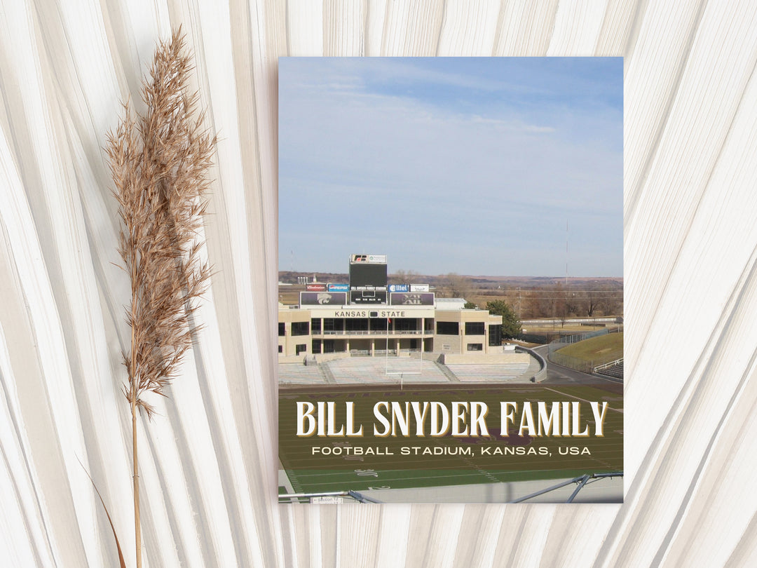 Bill Snyder Family Football Stadium Football Wall Art