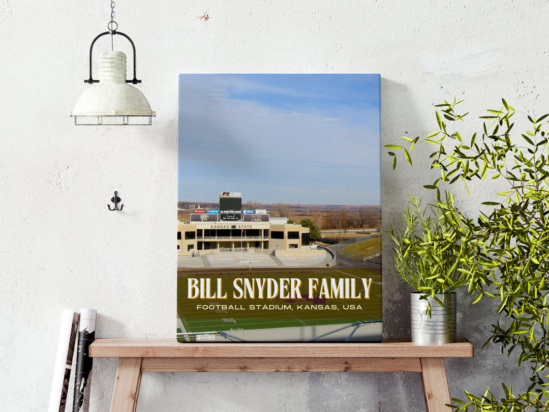 Bill Snyder Family Football Stadium Football Wall Art