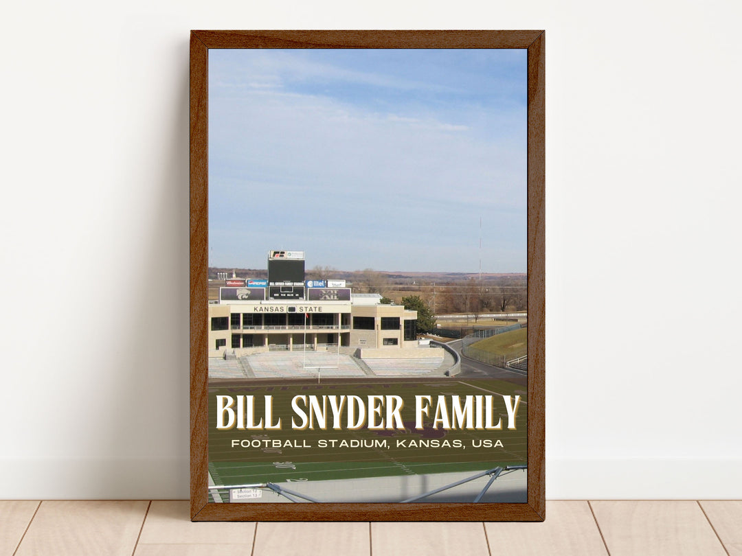 Bill Snyder Family Football Stadium Football Wall Art