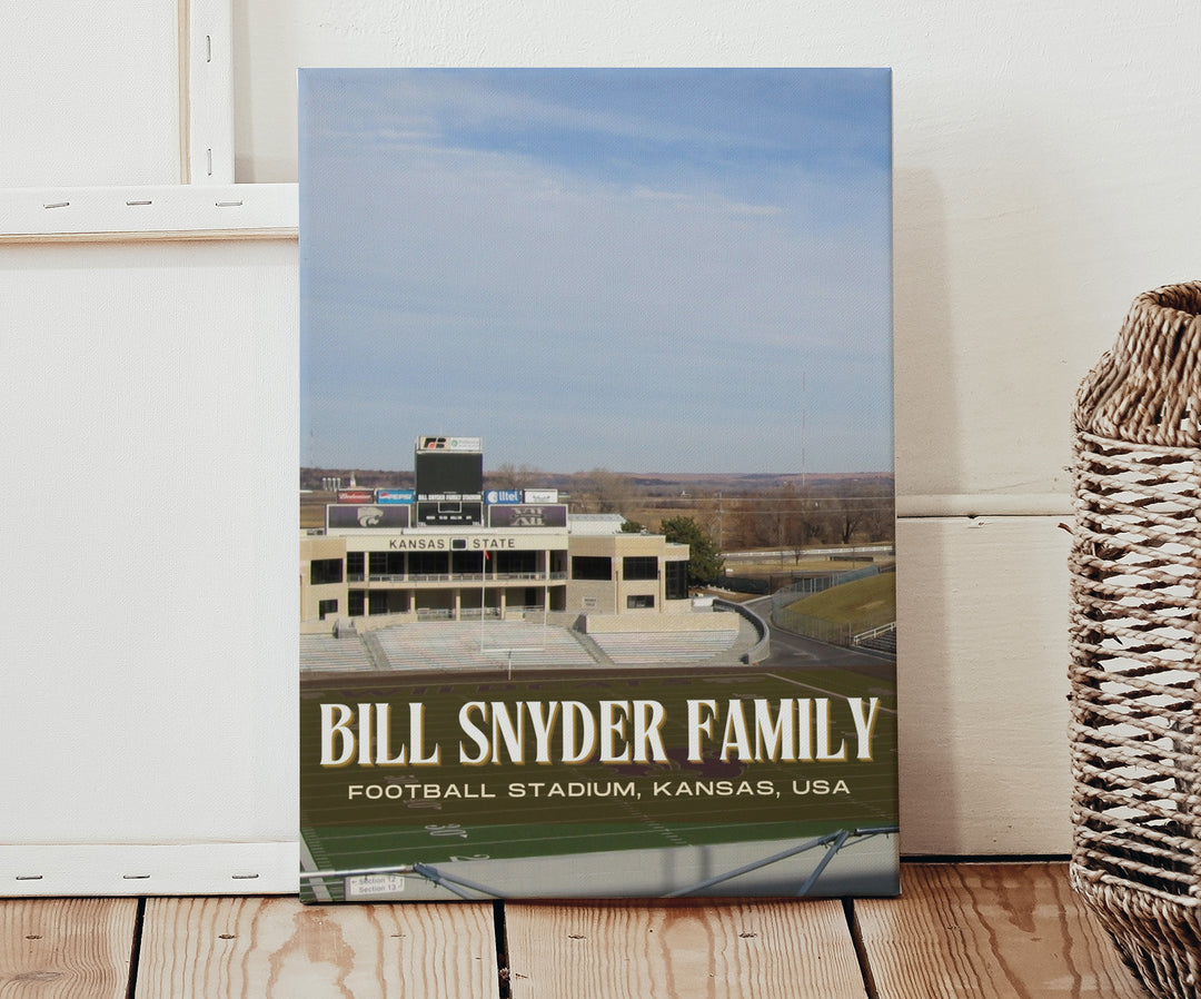 Bill Snyder Family Football Stadium Football Wall Art