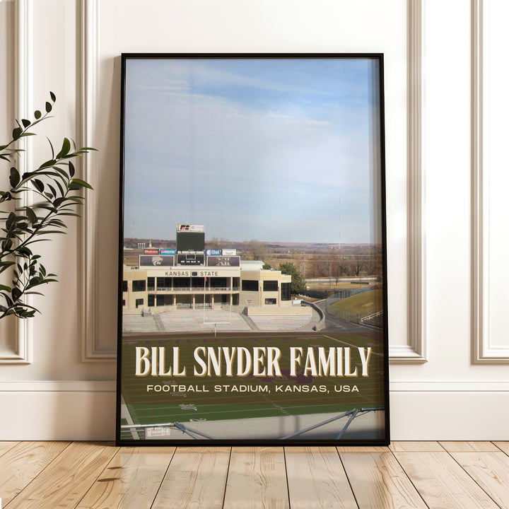 Bill Snyder Family Football Stadium Football Wall Art