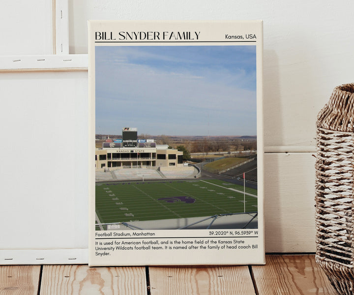 Bill Snyder Family Football Stadium Football Minimal Wall Art