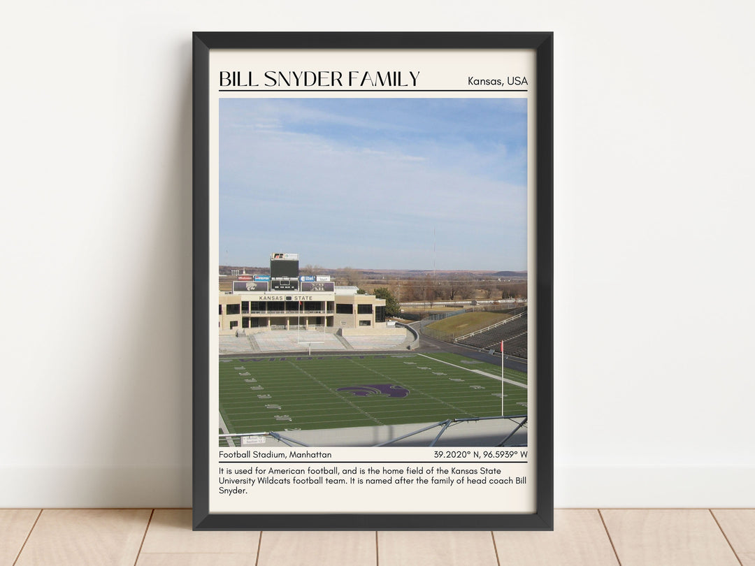 Bill Snyder Family Football Stadium Football Minimal Wall Art