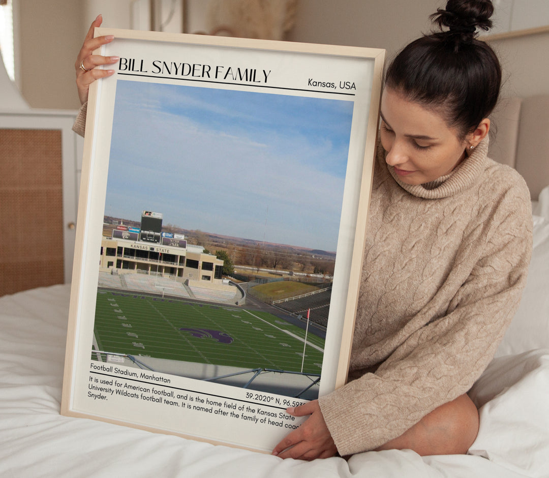 Bill Snyder Family Football Stadium Football Minimal Wall Art