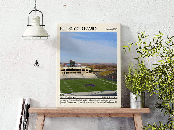 Bill Snyder Family Football Stadium Football Minimal Wall Art