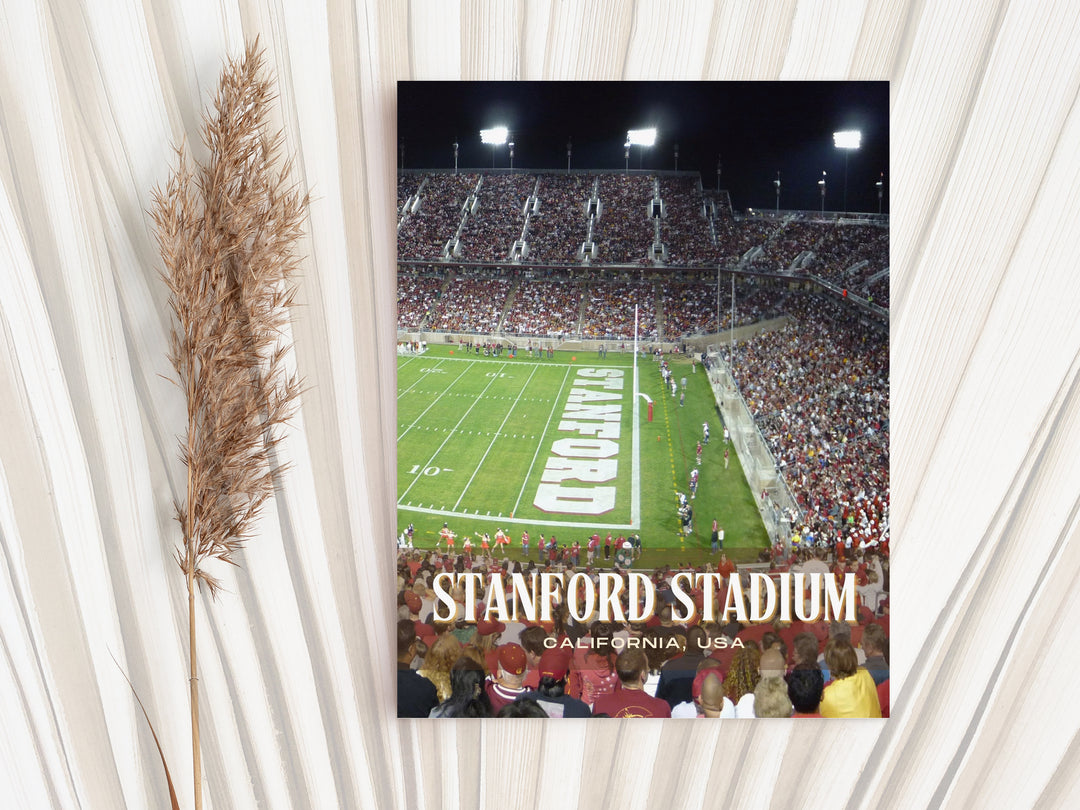 Stanford Stadium Football Wall Art