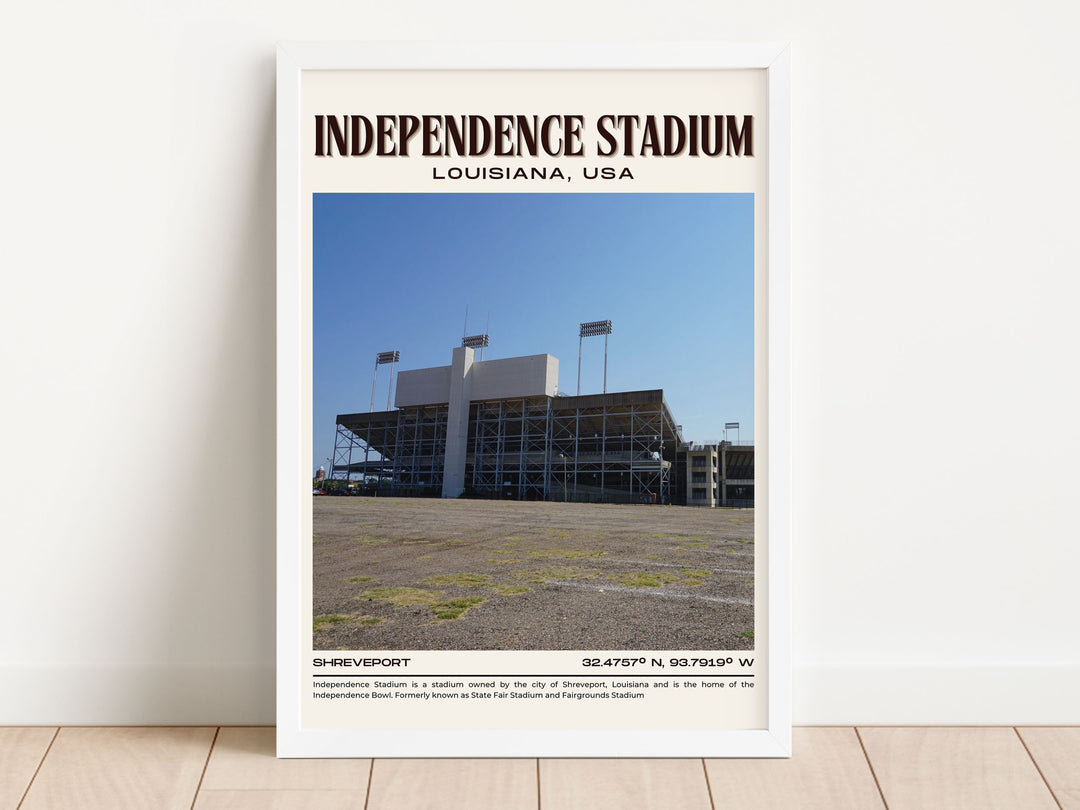 Independence Stadium Football Retro Wall Art