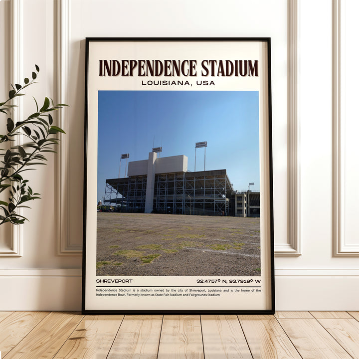 Independence Stadium Football Retro Wall Art