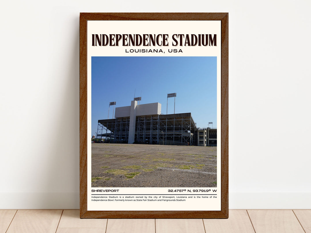 Independence Stadium Football Retro Wall Art