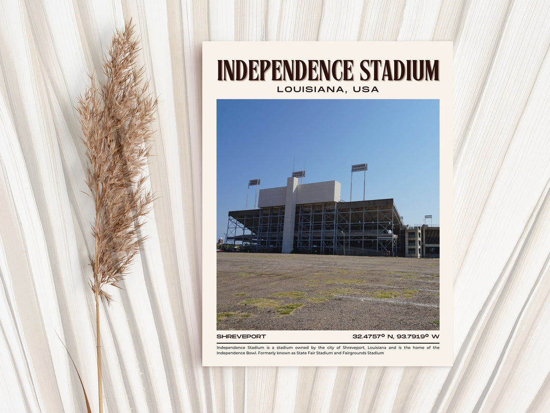 Independence Stadium Football Retro Wall Art