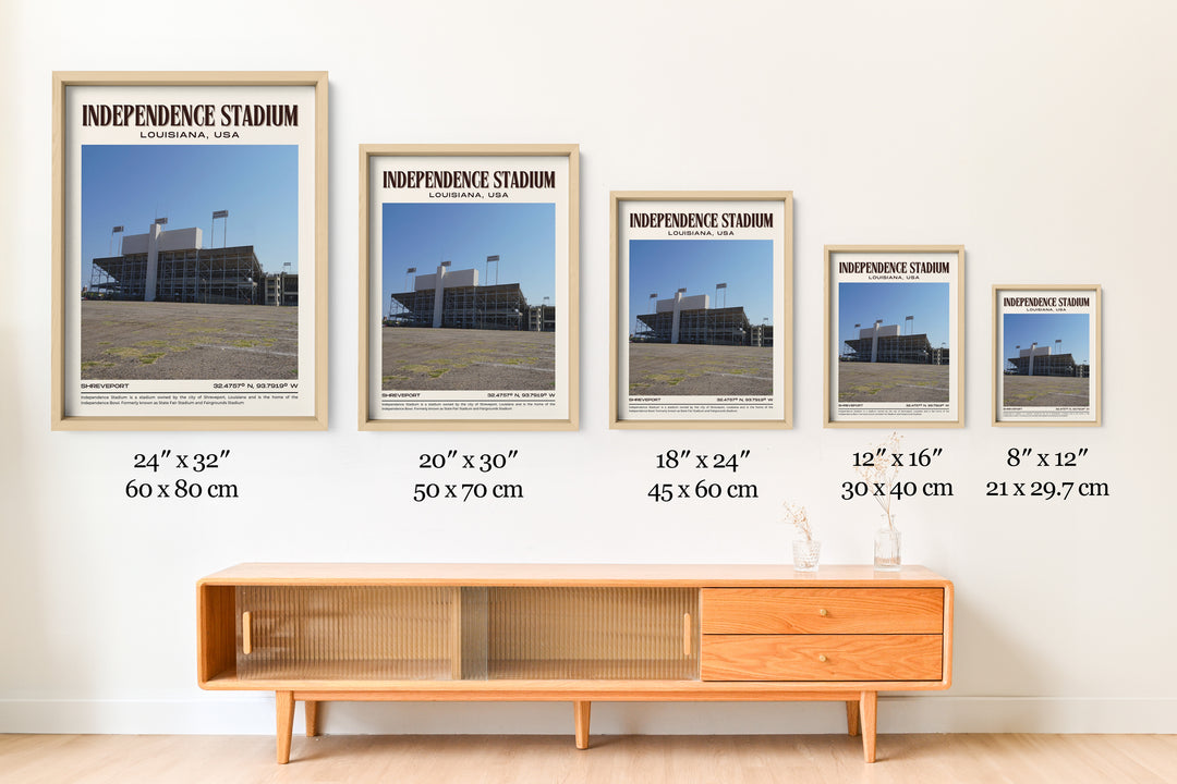 Independence Stadium Football Retro Wall Art