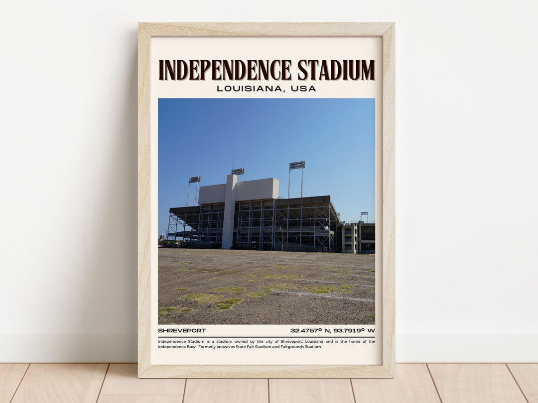 Independence Stadium Football Retro Wall Art