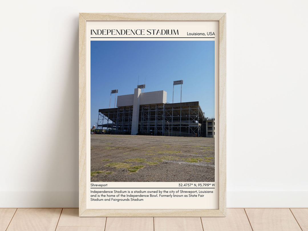 Independence Stadium Football Minimal Wall Art