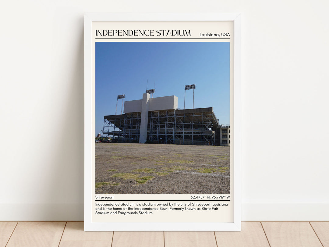 Independence Stadium Football Minimal Wall Art