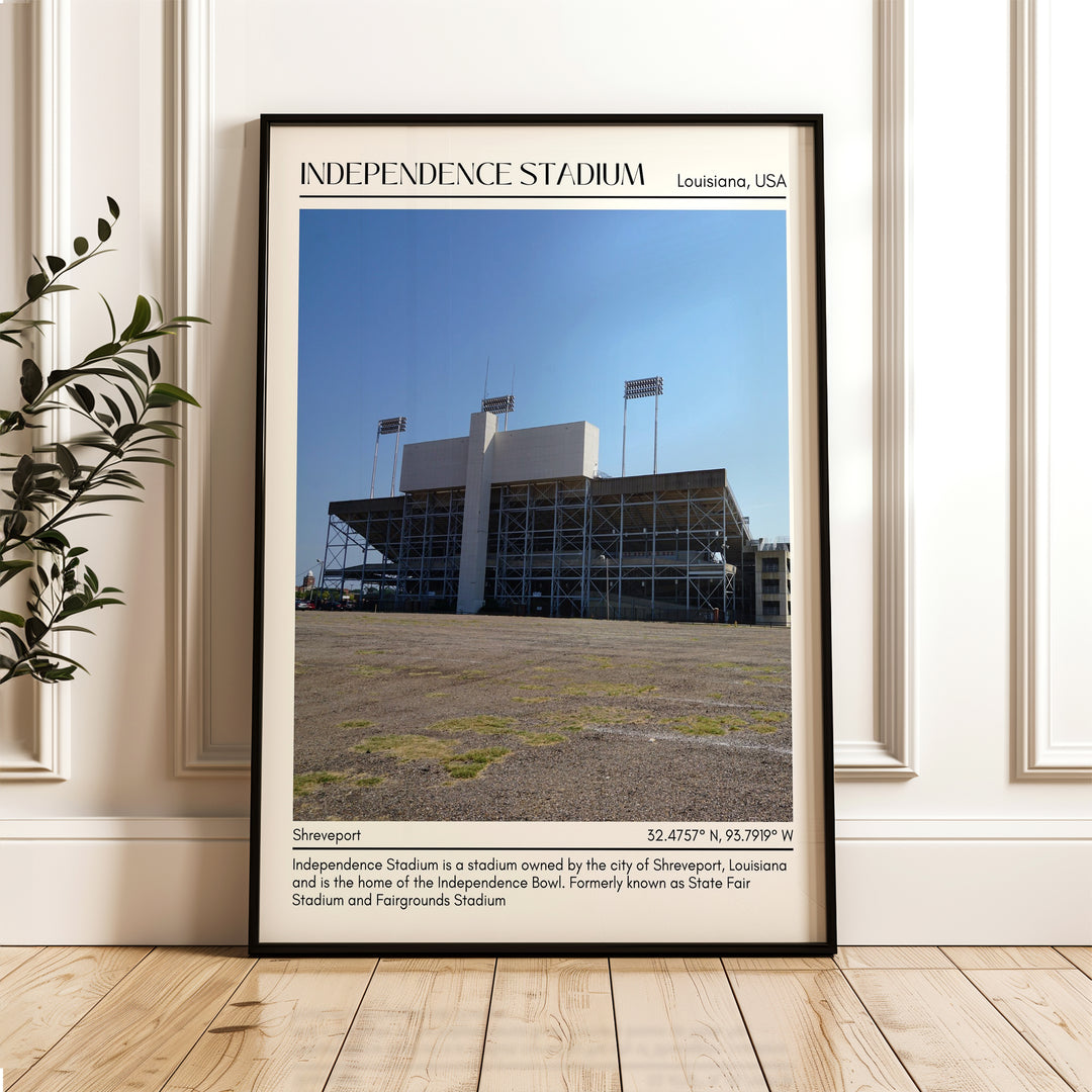 Independence Stadium Football Minimal Wall Art