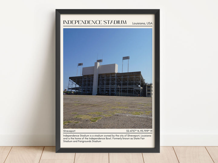 Independence Stadium Football Minimal Wall Art