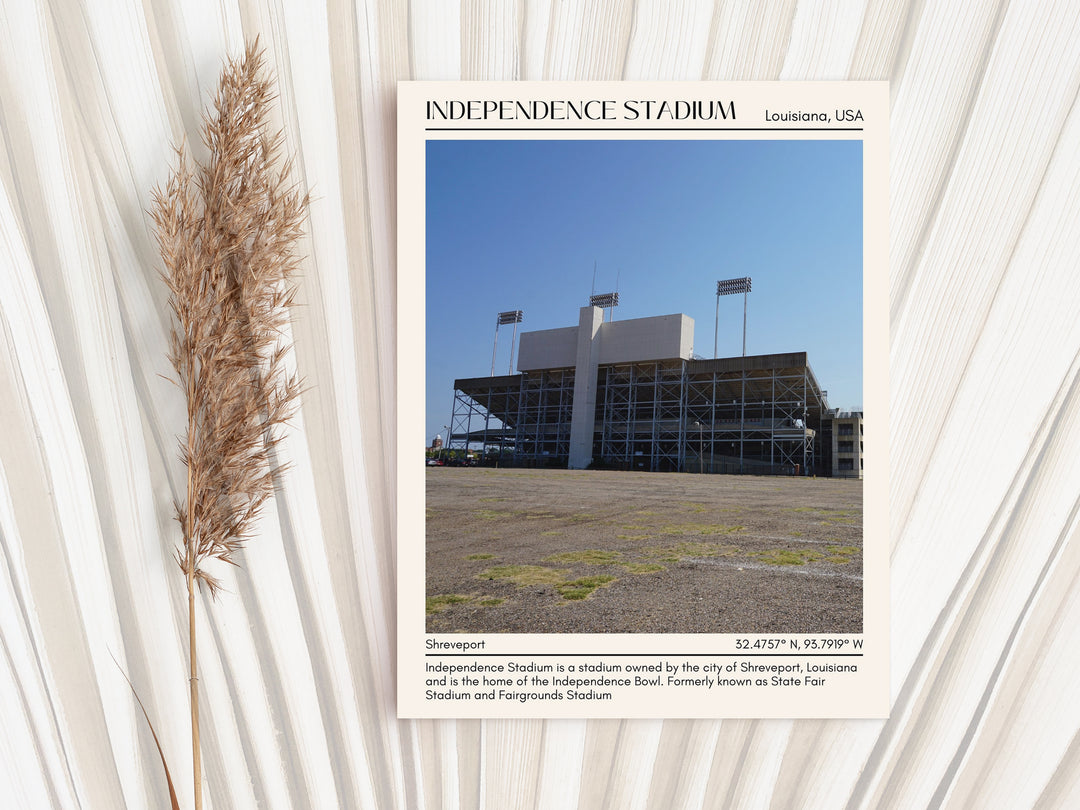 Independence Stadium Football Minimal Wall Art