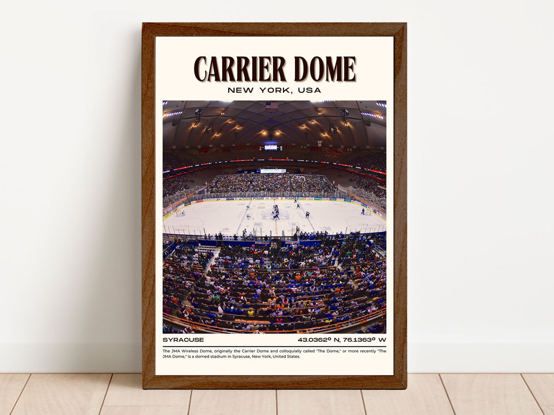 Carrier Dome Stadium Football Retro Wall Art