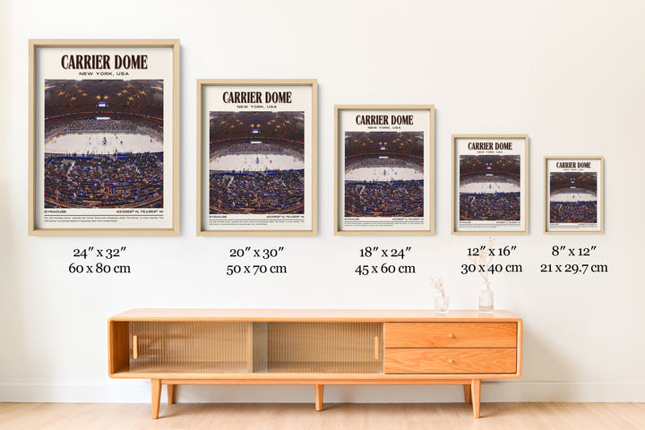 Carrier Dome Stadium Football Retro Wall Art