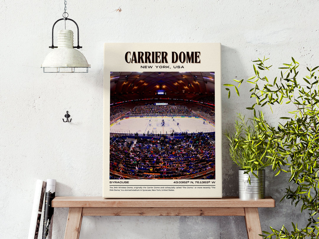 Carrier Dome Stadium Football Retro Wall Art