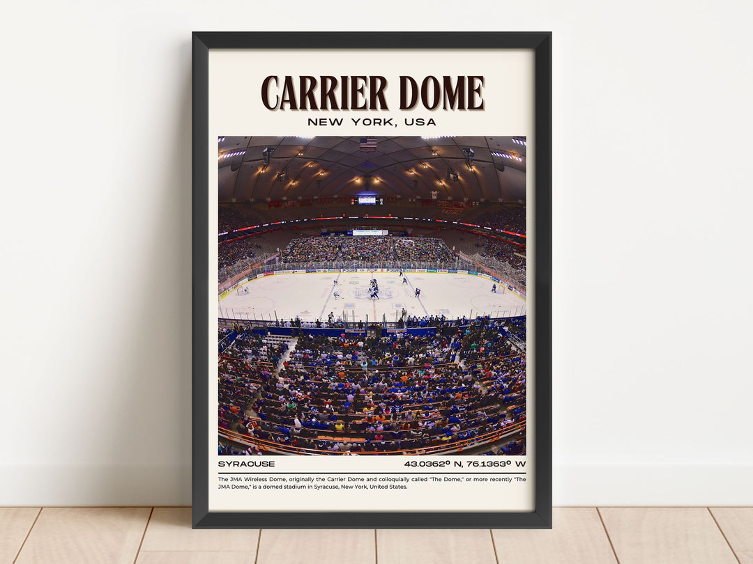 Carrier Dome Stadium Football Retro Wall Art