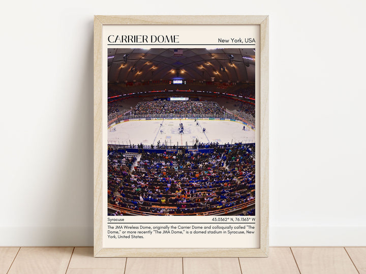 Carrier Dome Stadium Football Minimal Wall Art