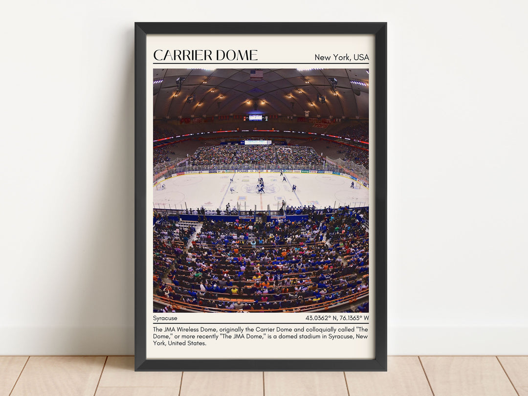 Carrier Dome Stadium Football Minimal Wall Art