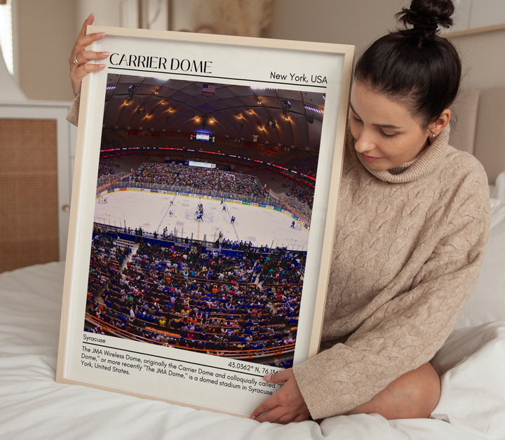 Carrier Dome Stadium Football Minimal Wall Art