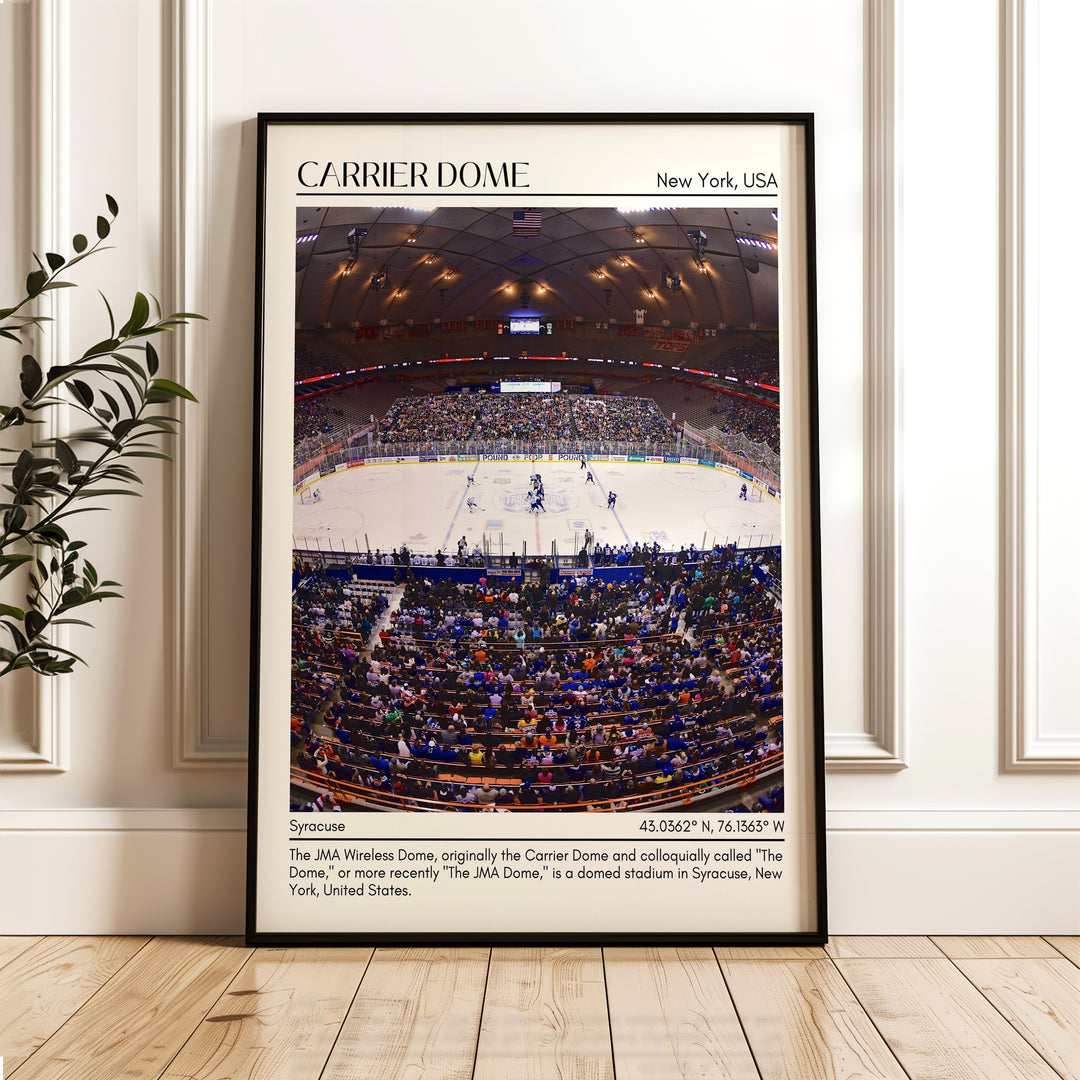 Carrier Dome Stadium Football Minimal Wall Art