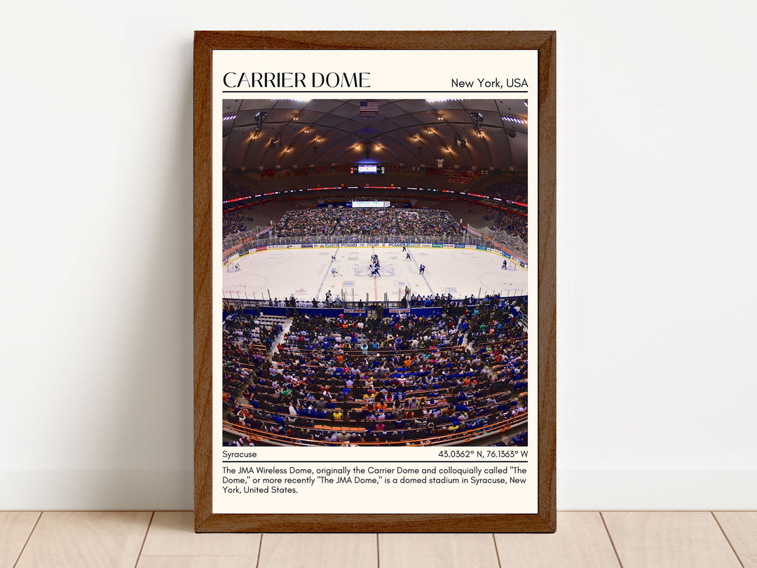 Carrier Dome Stadium Football Minimal Wall Art