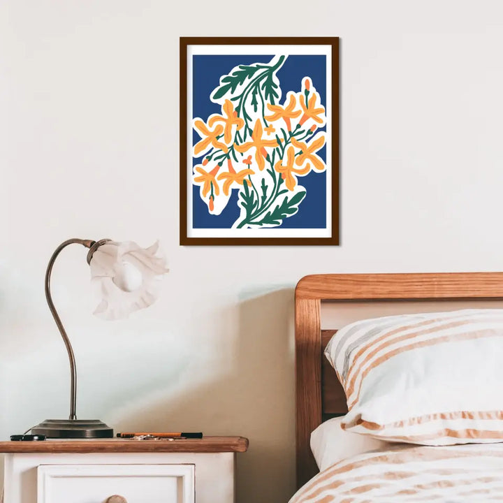 'Floral Elegance' Abstract Wall Art in Minimal Style