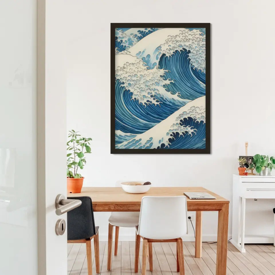 "Sea Serenity Frames" Classic Wall Art in Minimal Style