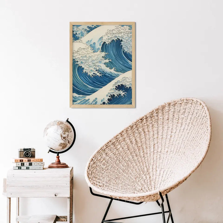 "Sea Serenity Frames" Classic Wall Art in Minimal Style