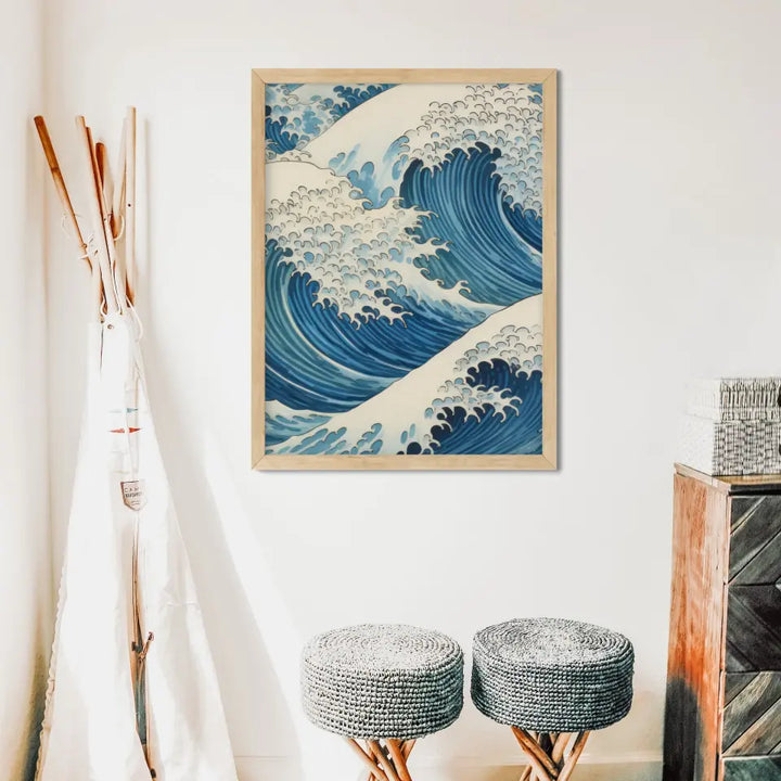 "Sea Serenity Frames" Classic Wall Art in Minimal Style