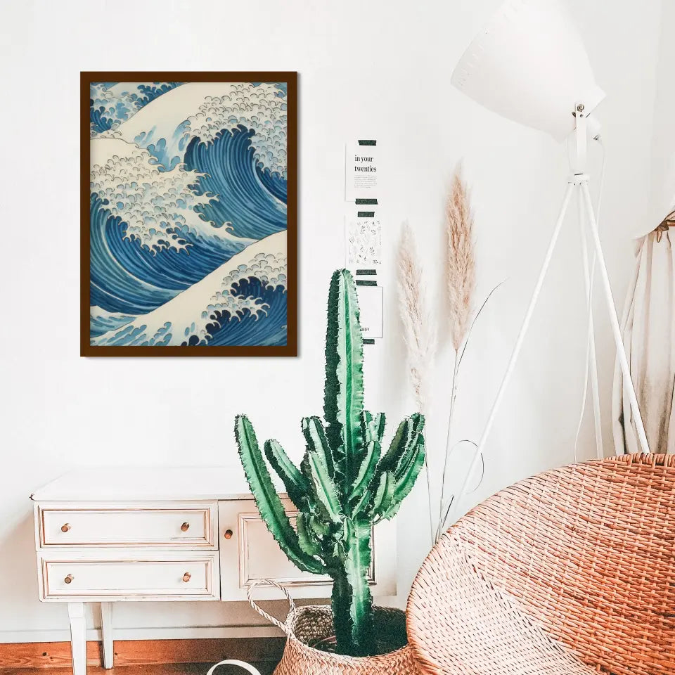 "Sea Serenity Frames" Classic Wall Art in Minimal Style