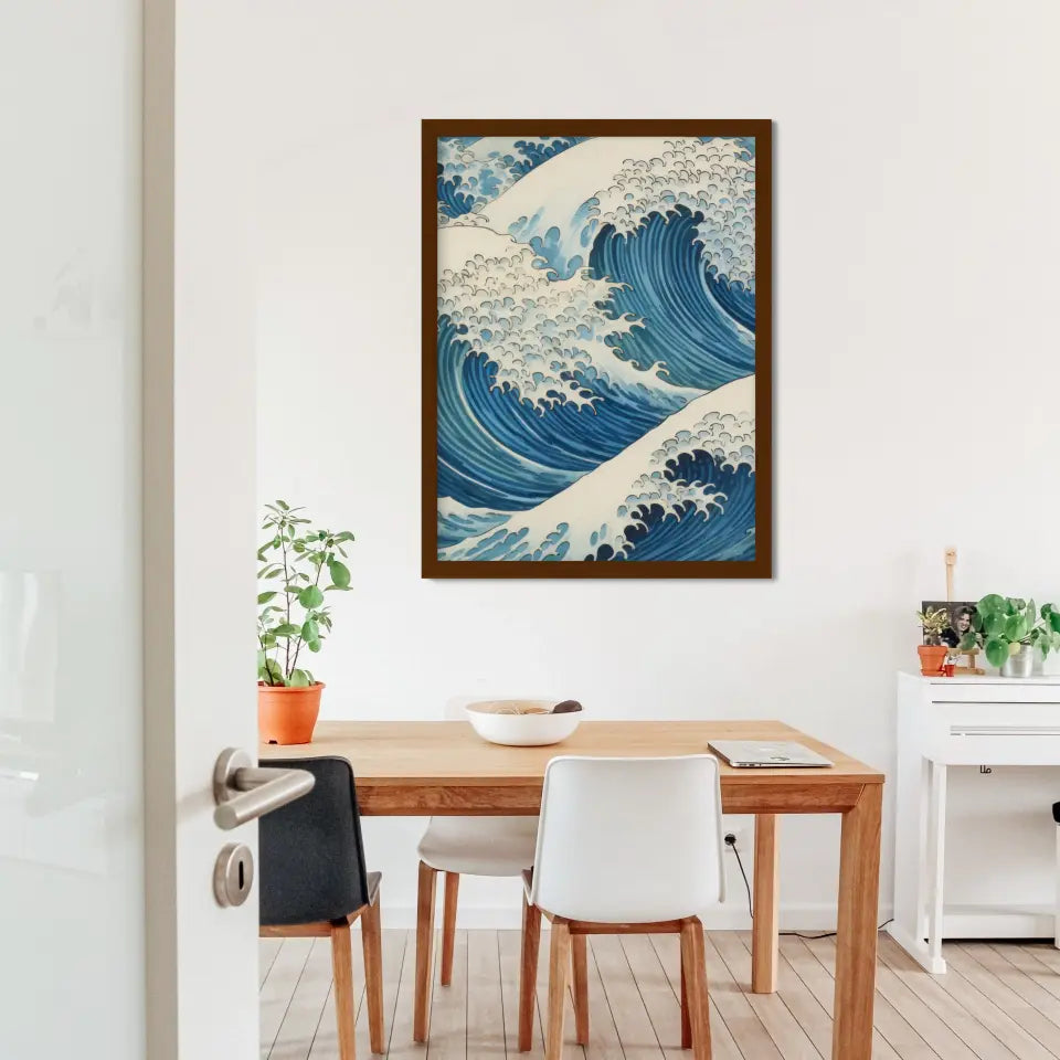 "Sea Serenity Frames" Classic Wall Art in Minimal Style