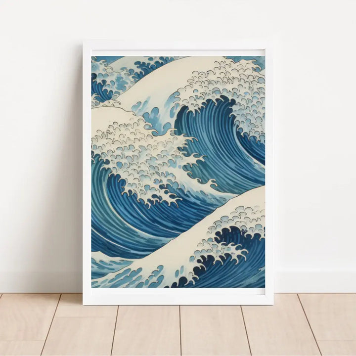 "Sea Serenity Frames" Classic Wall Art in Minimal Style