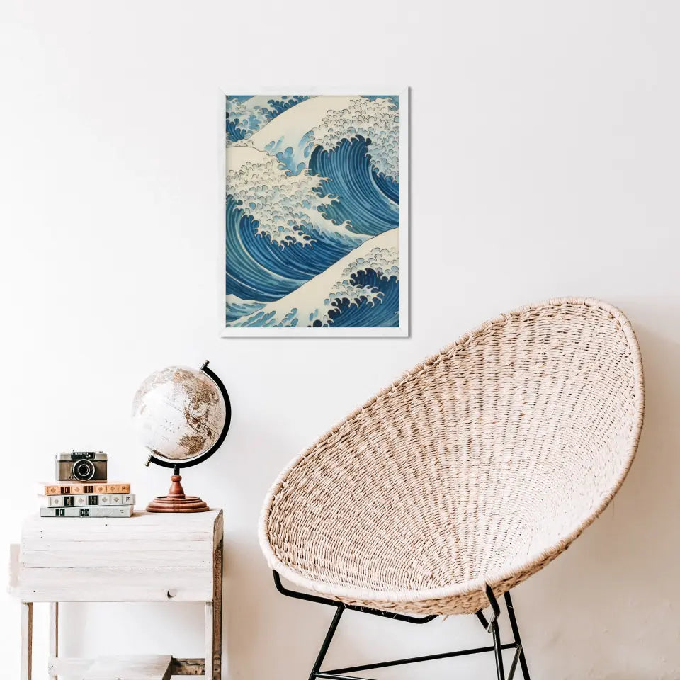 "Sea Serenity Frames" Classic Wall Art in Minimal Style