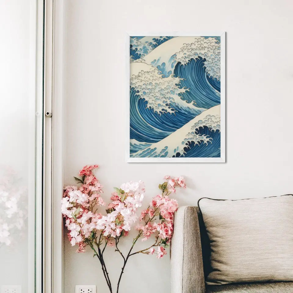 "Sea Serenity Frames" Classic Wall Art in Minimal Style