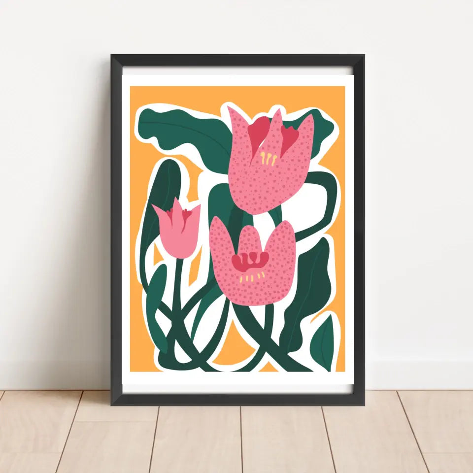 "Botanical Blooms Beauty" Classic Wall Poster