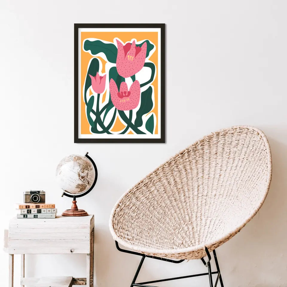 "Botanical Blooms Beauty" Classic Wall Poster
